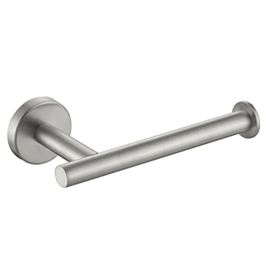 

Toilet Paper Holder, 5 Inch 304 Stainless Steel Thick 0.8mm Tissue Paper Dispenser for Bathroom, Hold Mega Rolls, Nickel Wall M