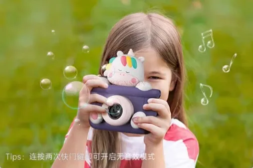 Bubble machine, children's bubble blowing camera, electric fully automatic bubble gun toy