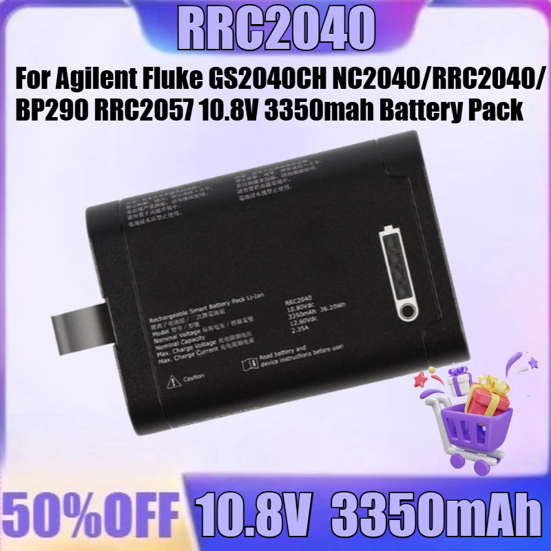 

New RRC2040 10.8V 3350mAh for Agilent Fluke GS2040CH NC2040/RRC2040/BP290 RRC2057 10.8V 3350mah Battery Pack