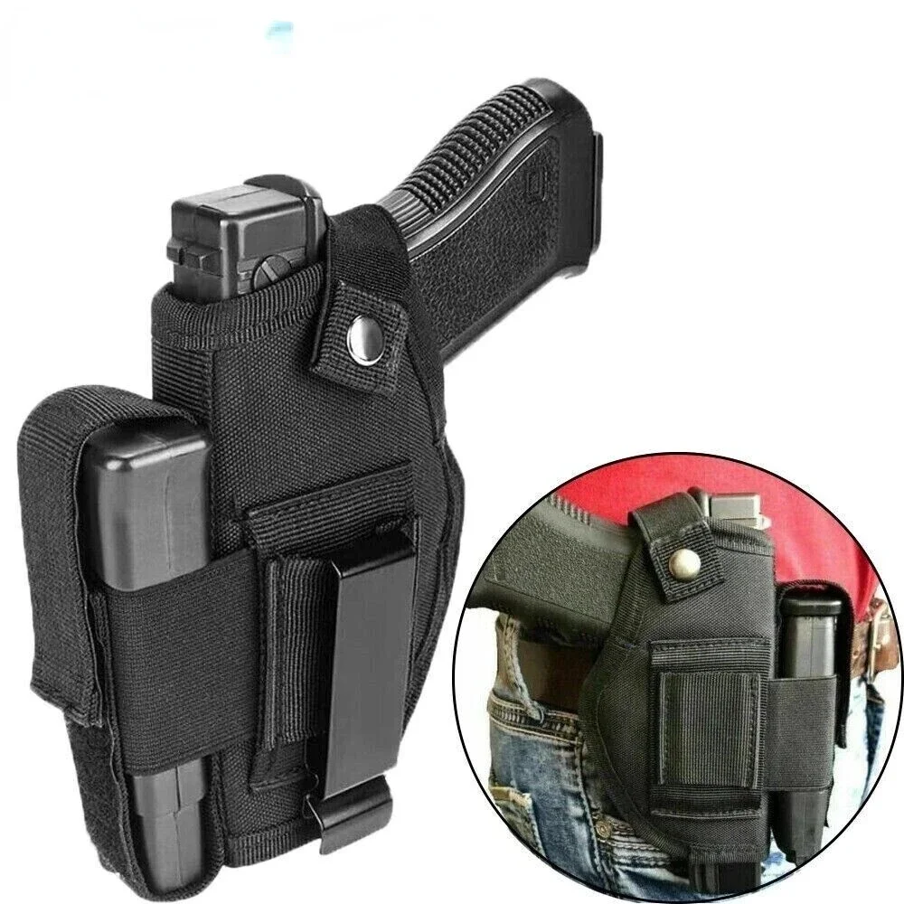 Tactical Pistol Hip Gun Holster with Extra Mag Pouch S & W M&P Shield 40,45,9mm SMITH & WESSON M&P 40 Compact Right/left Hand