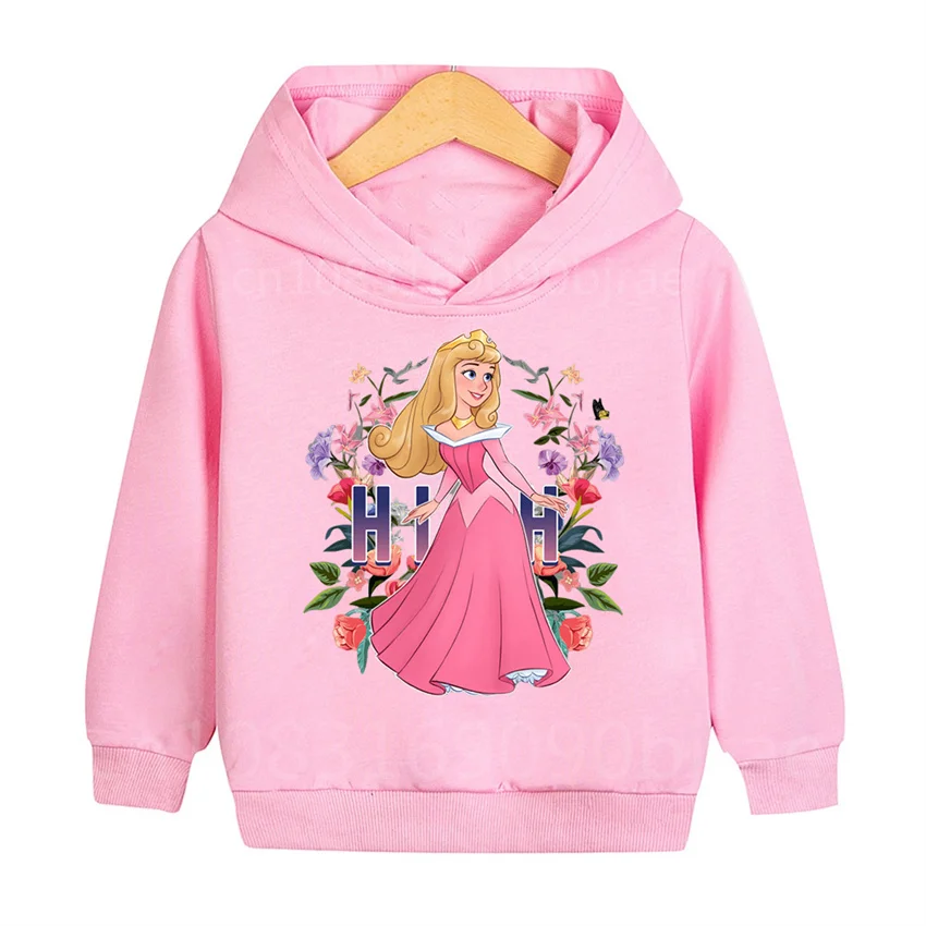 Snow White Casual Hoodies Clothes Princess Anna Fashion Cartoon Children Autumn Sweatshirt Pullover Boys Girls Top for Kids