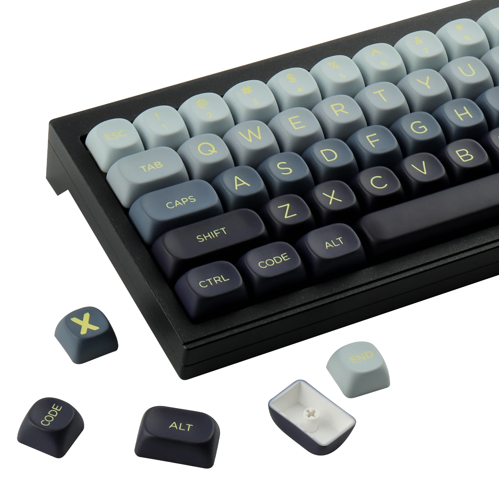 Mountain Range Keycap Set PBT MOA Profile DYE-Sublimation 143 Keys for Mechanical Keyboards