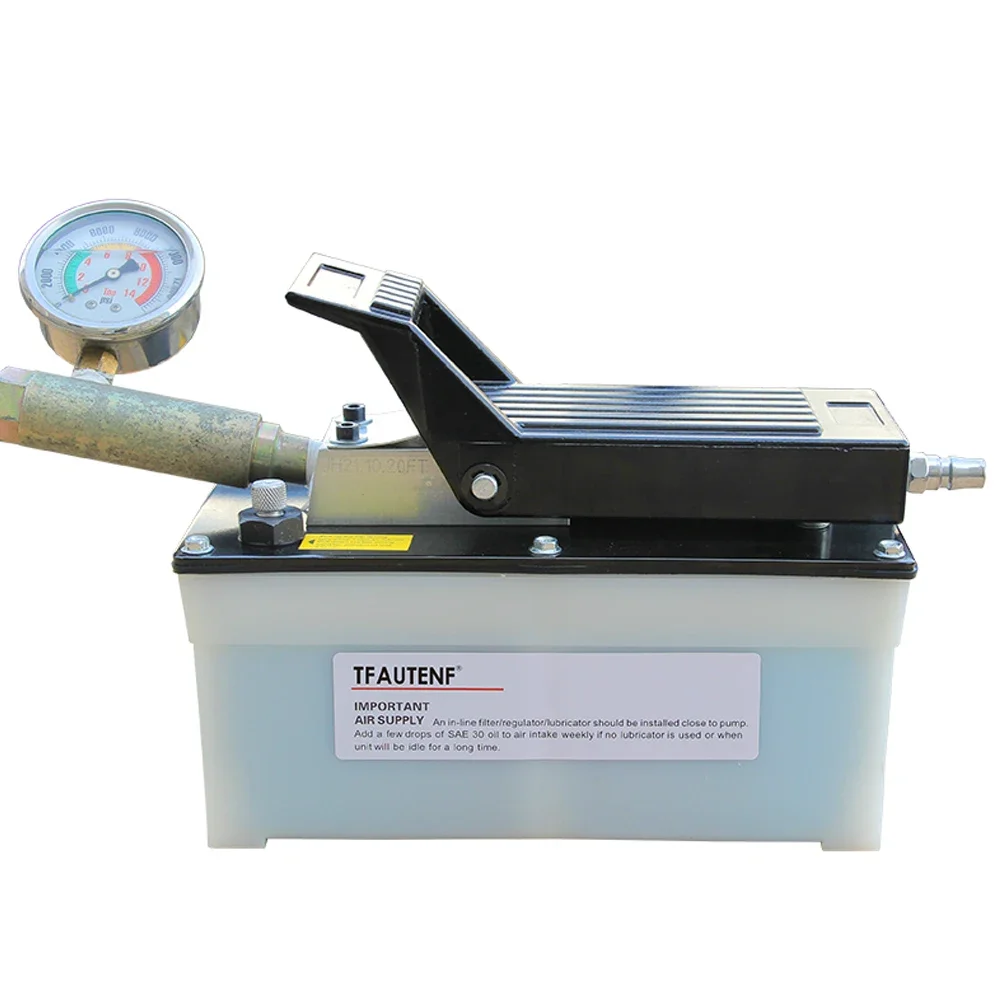 TFAUTENF 3.2 L single speed pneumatic hydraulic hand/foot operated air pump for single acting cylinder