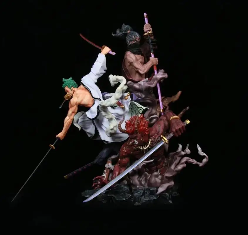 

Коллекционная фигурка Ророноа Зоро из One Piece, серия Wano Country GK, в виде демонического самурая, из ПВХ, в коробке, для взрослых коллекционеров.