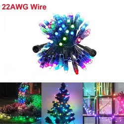 DC12V IP68 WS2811 LED Pixel Nodes 22AWG WS2811IC String Light Smart Pixel Module Advertising Wedding Holiday Decoration