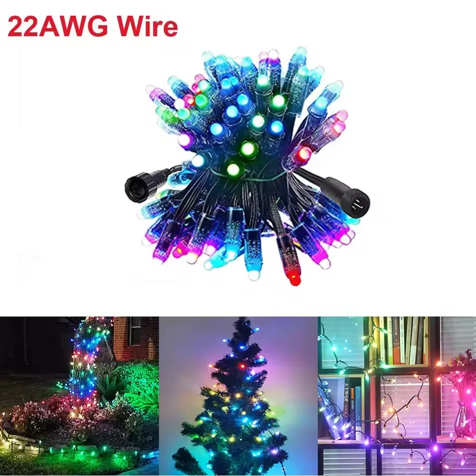 DC12V IP68 WS2811 LED Pixel węzły 22AWG WS2811IC girlanda żarówkowa inteligentne moduł piksel dekoracje ślubne reklamowe