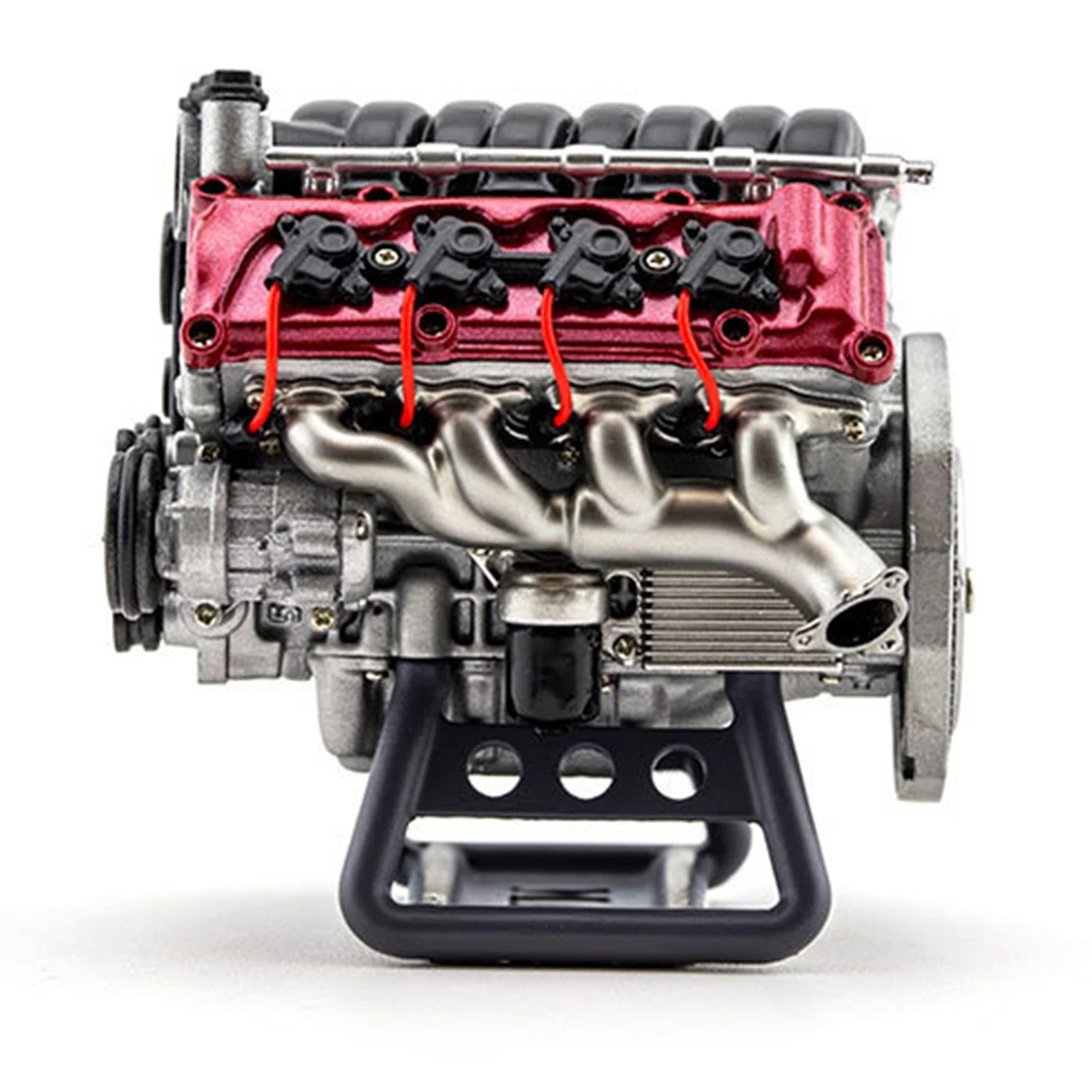 DIY MAD V8 Engine Internal Combustion Model Assembly Kit RC Full Simulation Engine for RC Car RC Engine Internal