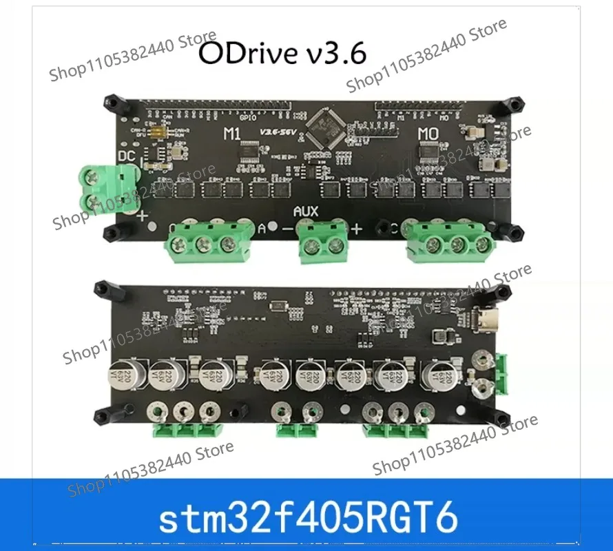 ODrive v3.6 High Performance Dual Channel Motor Controller, Keil Ported BLDC Servo Driver Board