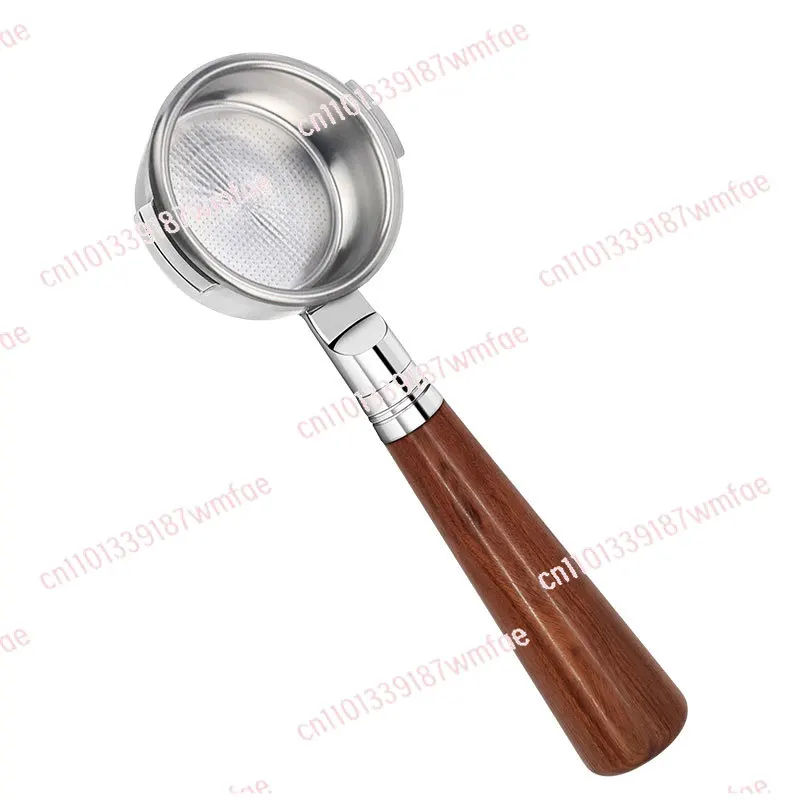 

Ручка для эспрессо из нержавеющей стали без накладки, 58 мм, с деревянной ручкой