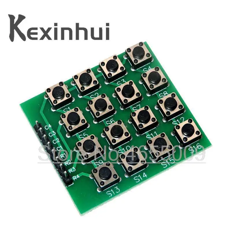 8pin 4x4 4*4 Matrix 16 Keys Button Keypad Keyboard Breadboard Module MCU for arduino Diy Kit