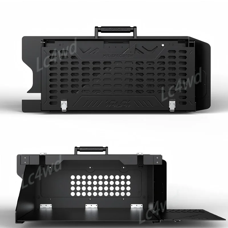 LC4WD 4x4 Accessories IRURI Series Al-Mg Alloy Multi-function Tailgate Platform Molle Panel For Jeep Wrangler JL/4XE 2018-2026