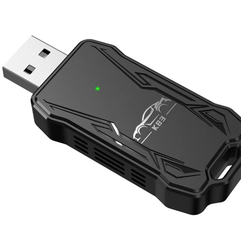 Compact Wireless Carplay Adapter Converts Wired To Wireless Carplay Adapter For Phone Wireless Car-To-Machine Adapter Plug Play