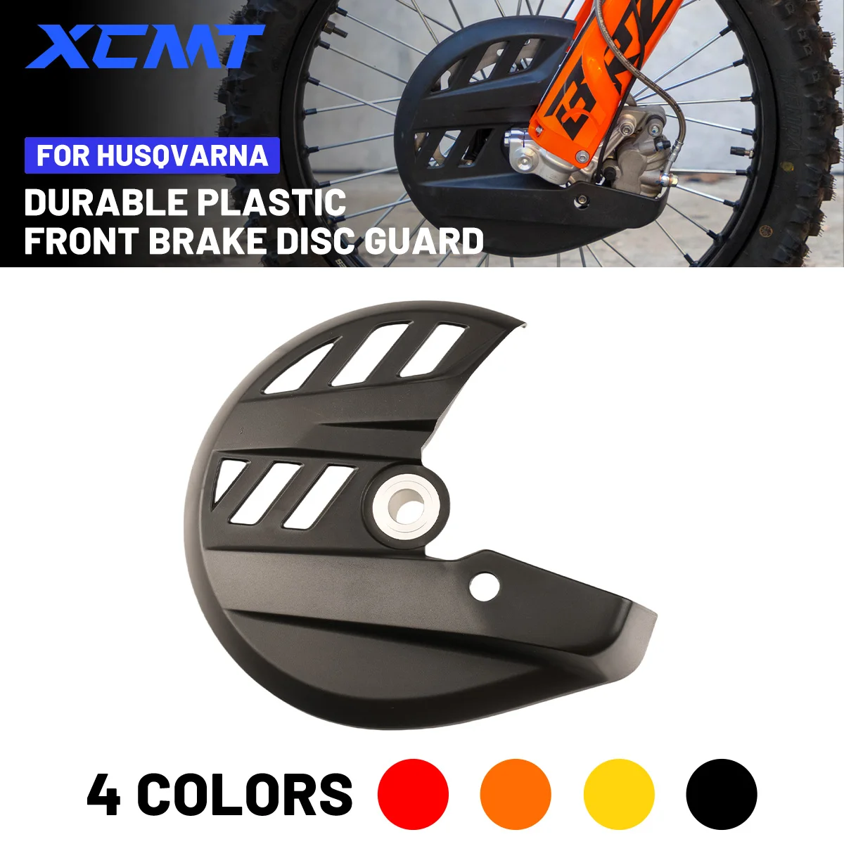 

Front Brake Disc Guard Protector Cover For Husqvarna 125 150 250 300 350 450 501 TC FC 2015-2025 TE FE 2016-2025 TX FX 2017-2025