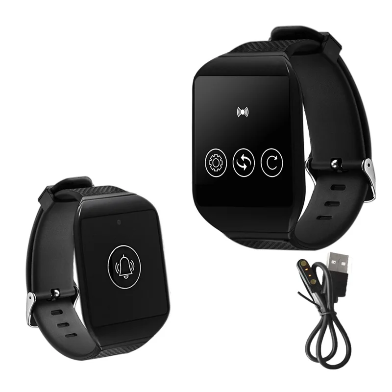 Exquisite-690-D1 Wireless Watch Receiver Waiter Call Restaurant Pager For Cafe Dentist Clinic Home