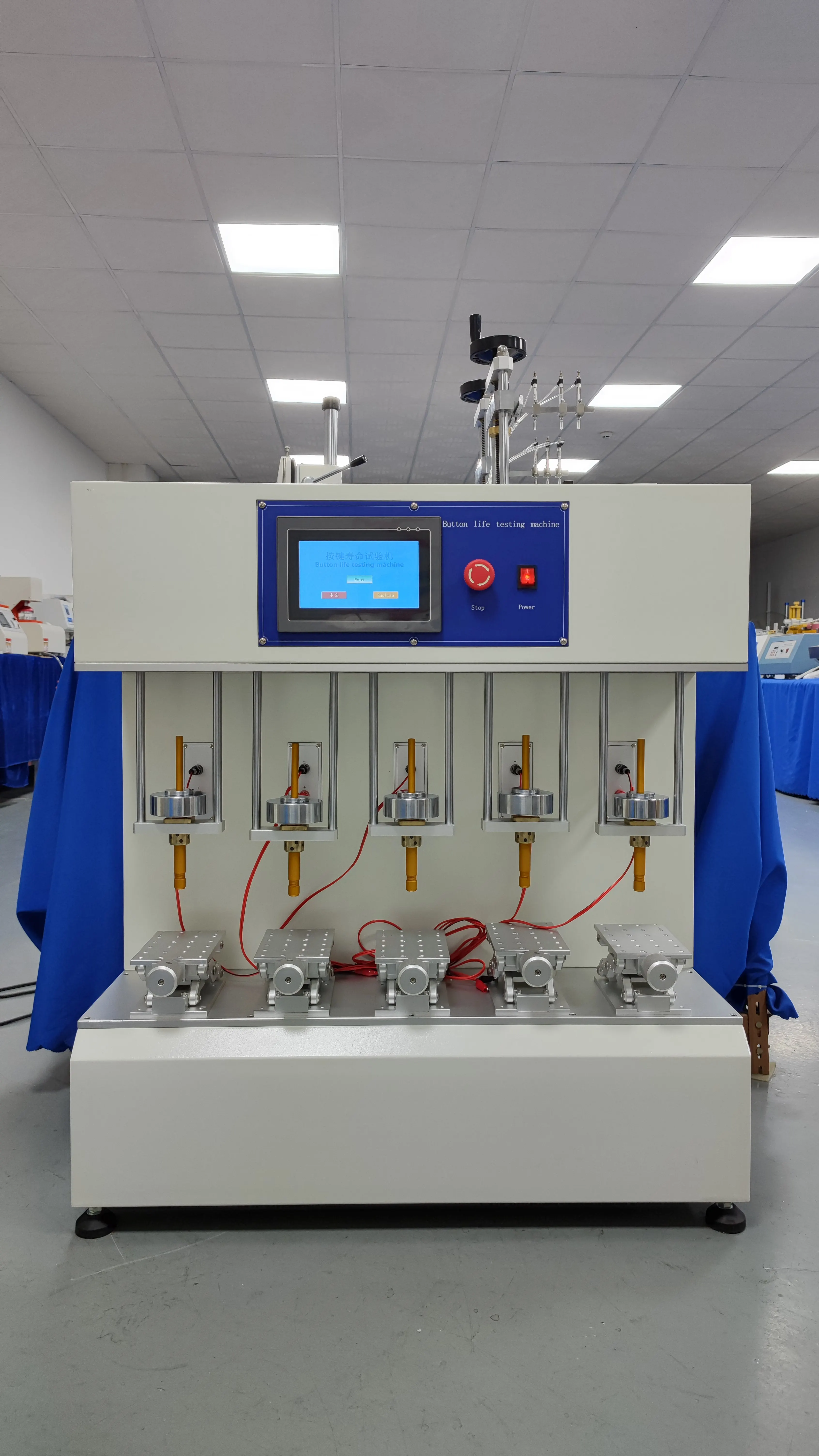 Vijf-assige knoplevensduur testmachine Sleutellevensduur testmachine