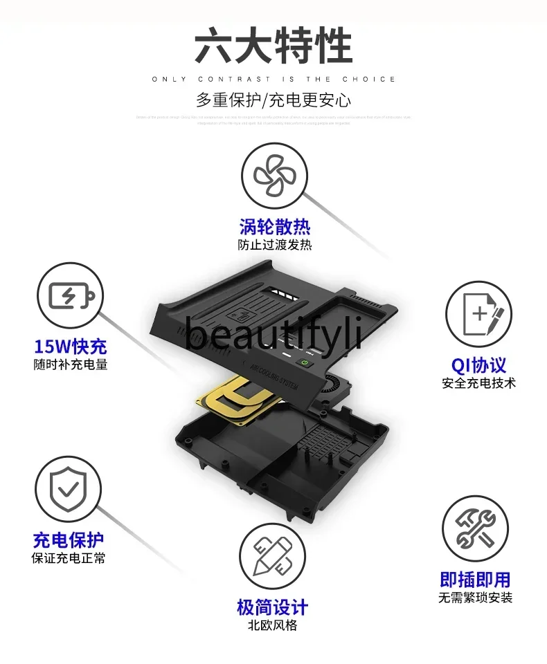 D185 lt6351 19-24 تعديل شاحن الهاتف المحمول اللاسلكي سيارة ذكية شحن مصدر الطاقة