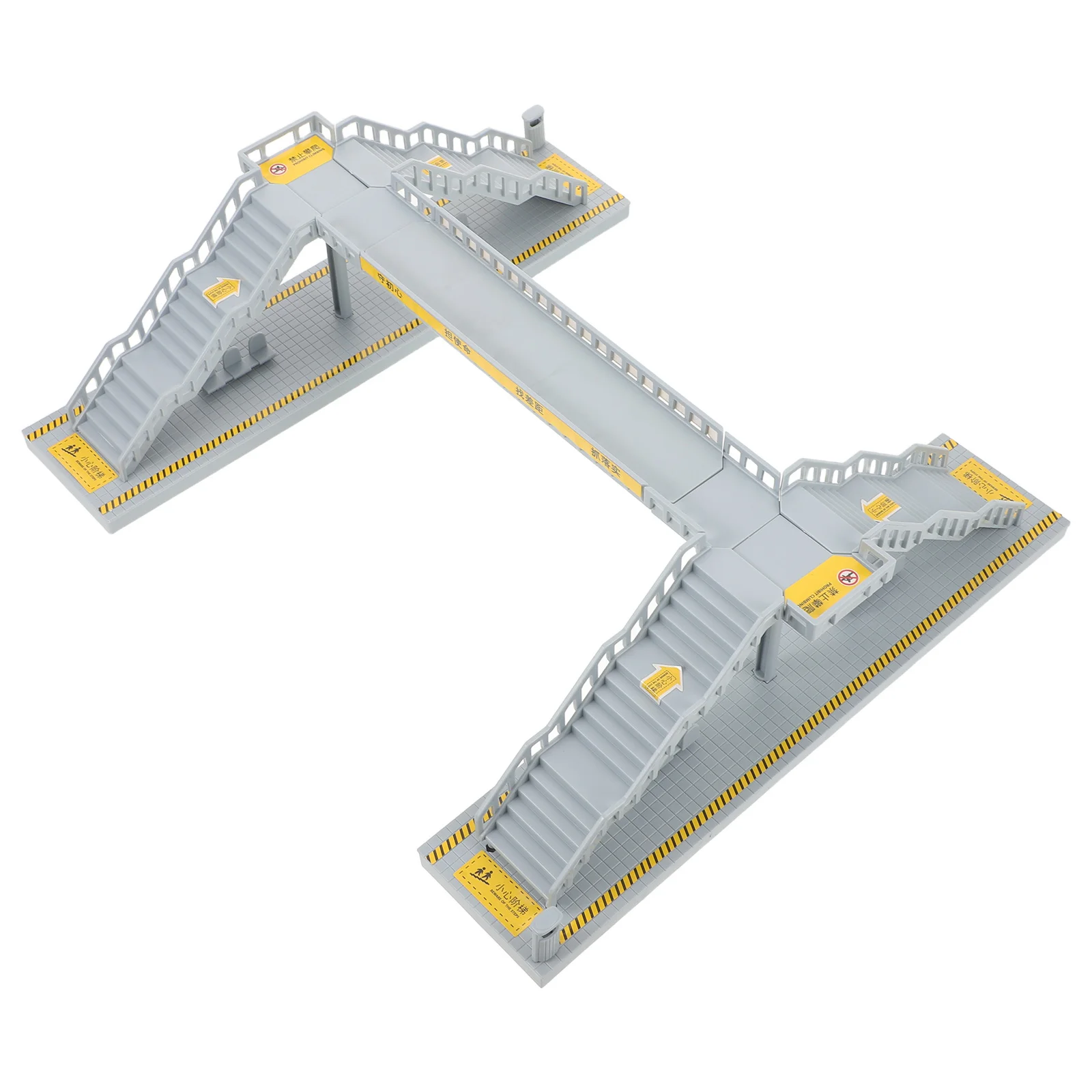 

Self Assemble Miniature Plastic Footbridge for Railway Footbridge Layout Sand Table Pedestrian Bridge City Traffic Scenery