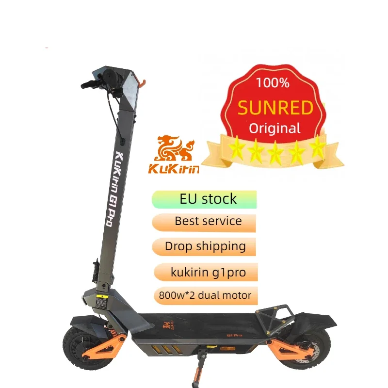 New Arrival Top Quality Fashional KUKIRIN G1 pro Traveling 1600w super large battery electric scooters dual motor