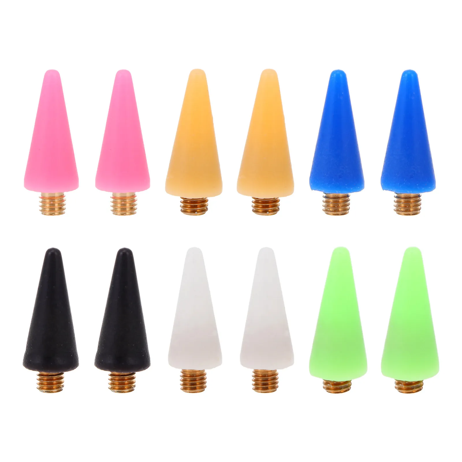 

12Pcs Nail Art Wax Replacement Tips Dotting Pen Rhinestone Picker Manicure Tool Safe Gentle Texture Easy Disassembly DIY Kit