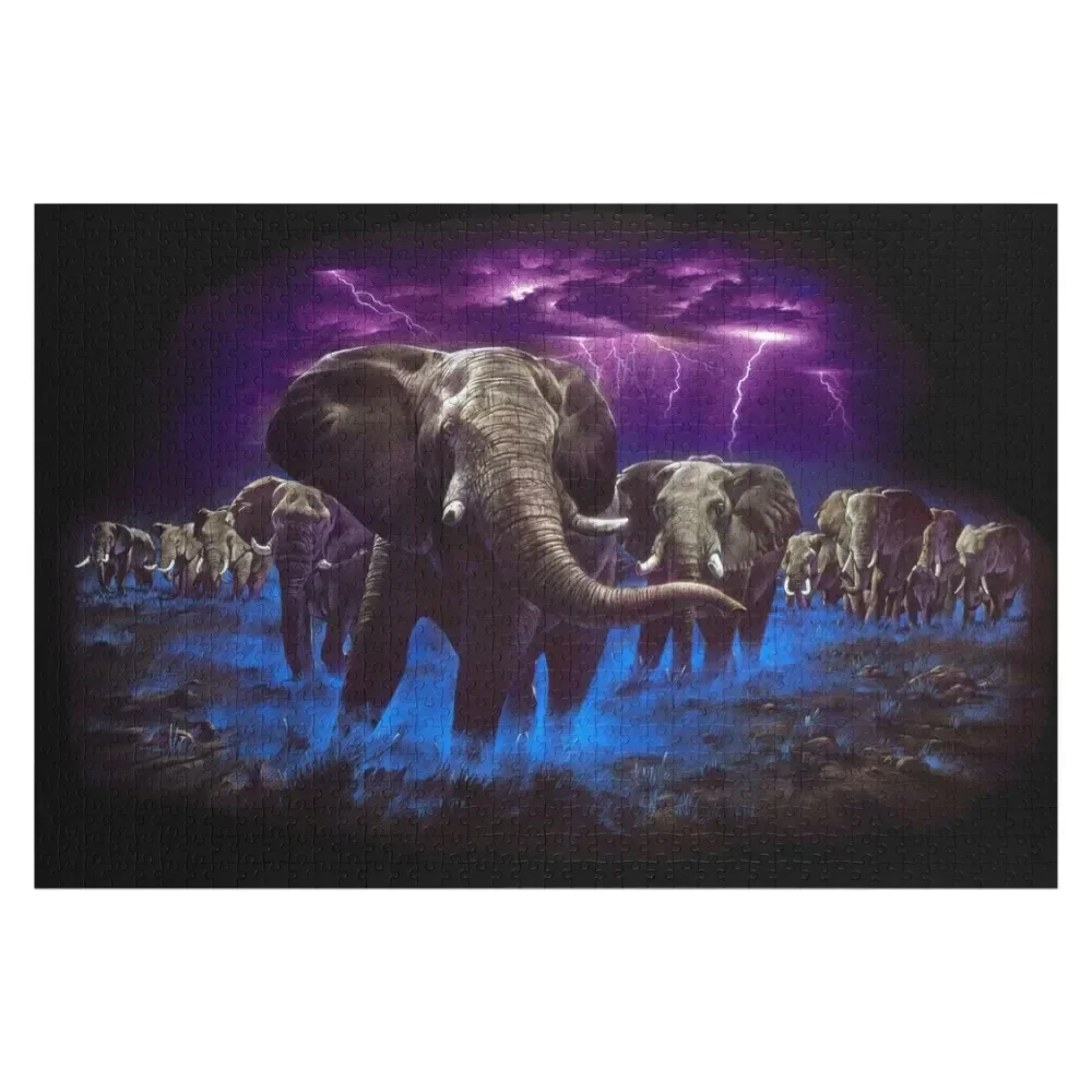 

Elephant Storm Jigsaw Puzzle Novel Toys For Children 2022 Personalised Toys Custom Jigsaw Puzzle