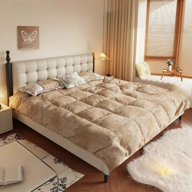 Customizable Confortevole camera da letto principale Design italiano Crea semplici letti estetici nordici Design