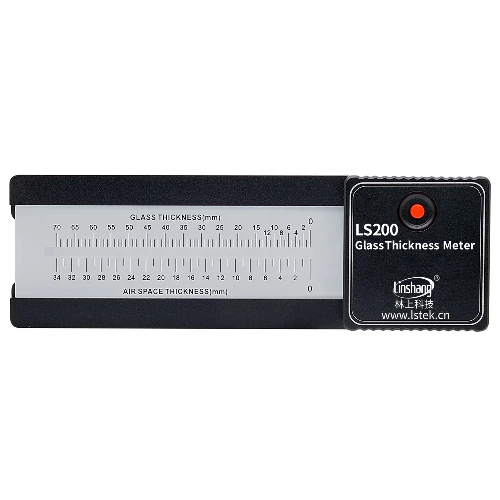 

# Лазерный измеритель толщины стекла S Linshang LS200 с точностью 0,5 мм для архитектурного стекла, стеклопакетов с низкоэмиссионным покрытием и теплоизоляционных стекол