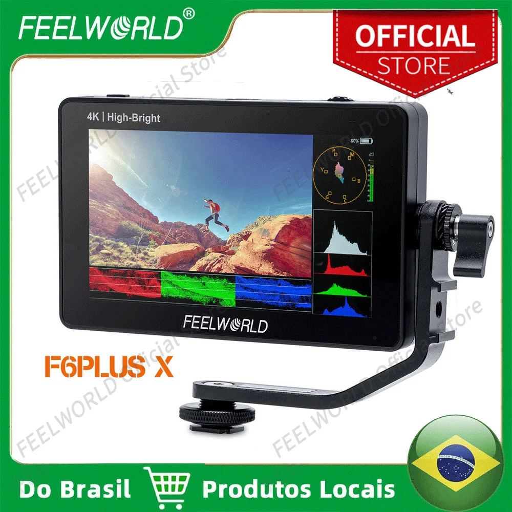 FEELWORLD F6 PLUSX Touch Screen 5.5 Inch Portable Monitor Camere DSLR 3D LUT Full HD 1920 1080 Video Focus Assist Support 4K HDM