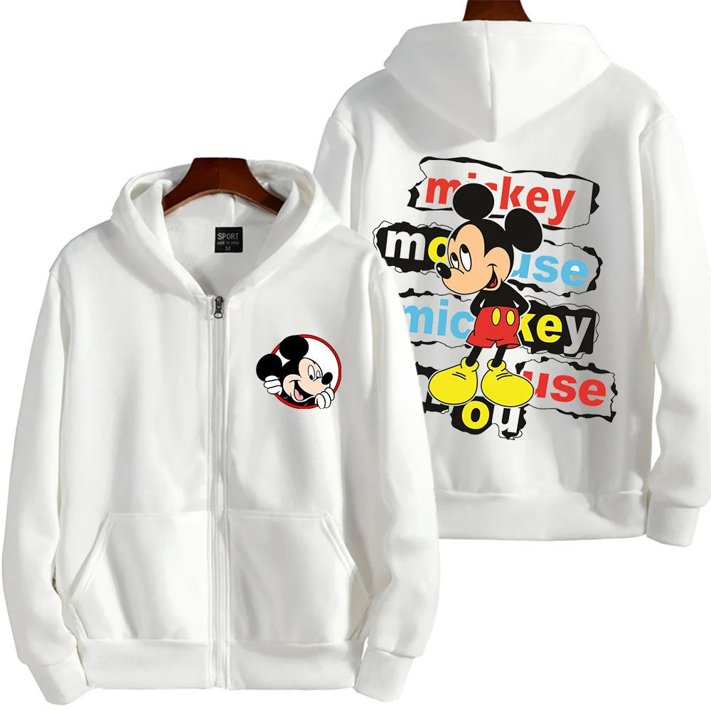 

Popular Disney character Mickey Mouse print hooded men's and women's hoodies, couple casual sports street hoodies