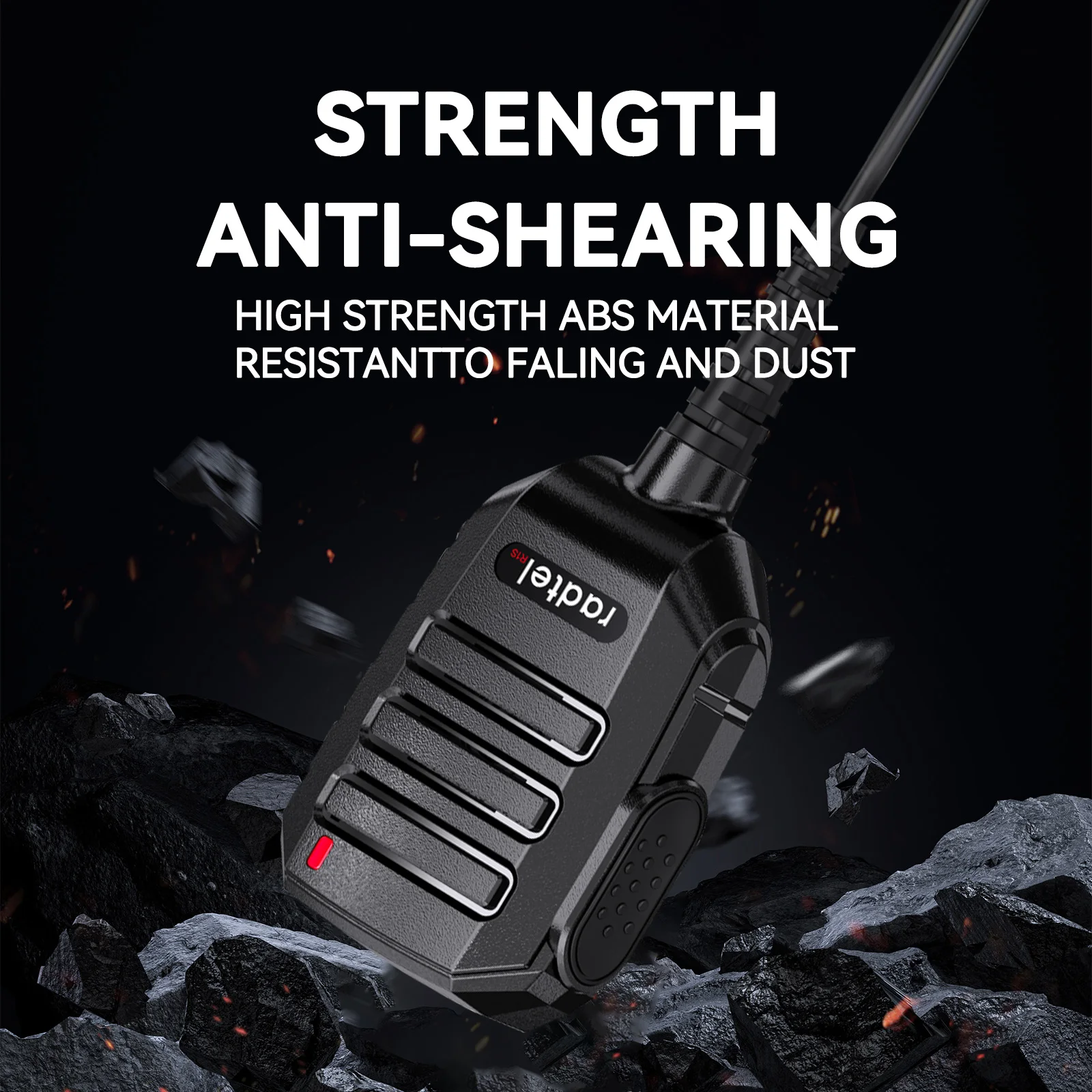 ميكروفون مكبر صوت Radte R1S مع 360 درجة °   مكبر صوت بمشبك حزام دوار لـ Radtel RT-4D RT-493 RT-860 RT-900 RT-910 RT-910B