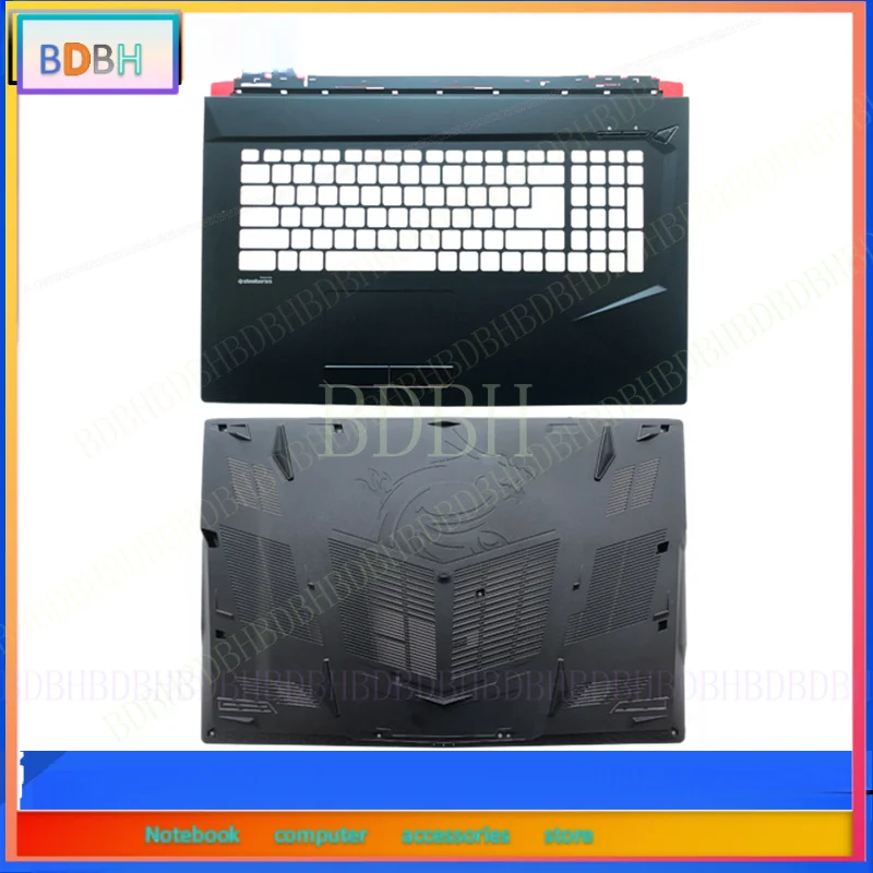 New For MSI GL73 GP73 MS-17P1 Upper Case Palmrest Cover / Bottom Case Black