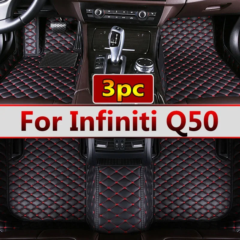 Car Floor Mats For Infiniti Q50 2014 2015 Carpets Waterproof Custom Interior Accessories Foot Rugs Auto Protect Pedals Pads