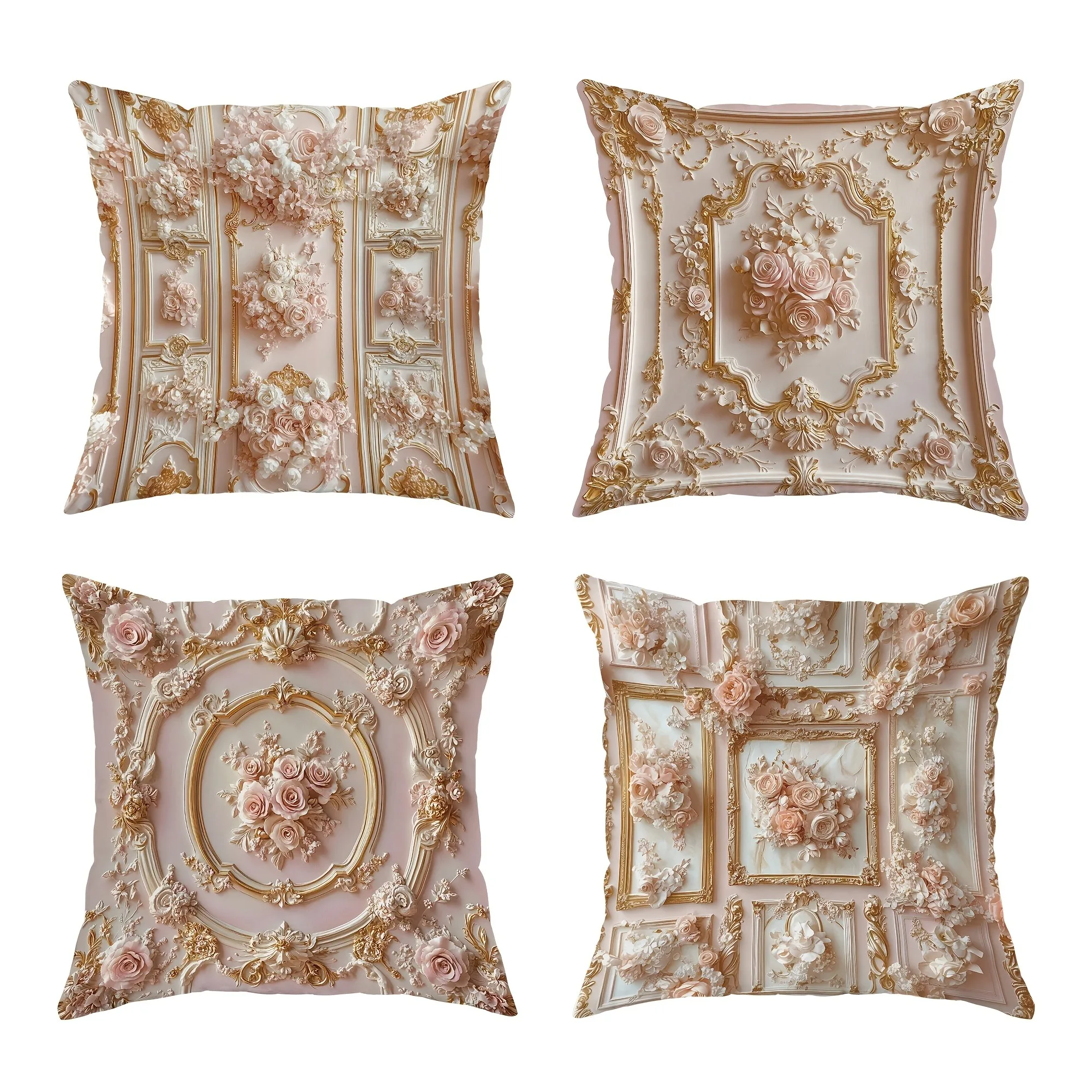 Gorgeous Rococo - style Ornamental PillowcasesLiving room sofa cushion cover, soft and comfortable, bedroom room decoration