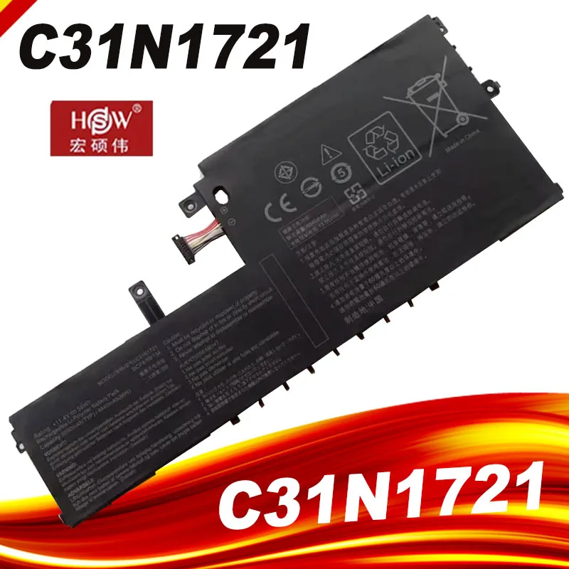 

C31N1721 Laptop Battery For Asus VivoBook E406SA E406MA L406SA L406MA R420SA R420MA R429MA BV157TS EK342TS EK072TS BV216T BV238T