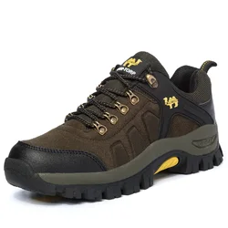 Botas de senderismo clásicas para hombre y mujer, zapatillas de deporte antideslizantes a la moda para verano e invierno, botines para niños, zapatos de escalada de goma para otoño