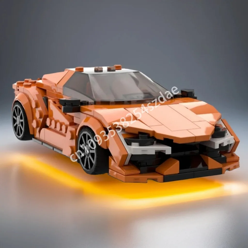 

292pcs MOC Lamborghinier Revuelto City Champions Super Car Building Blocks Assemble Construction Christmas toy Gift DIY Model
