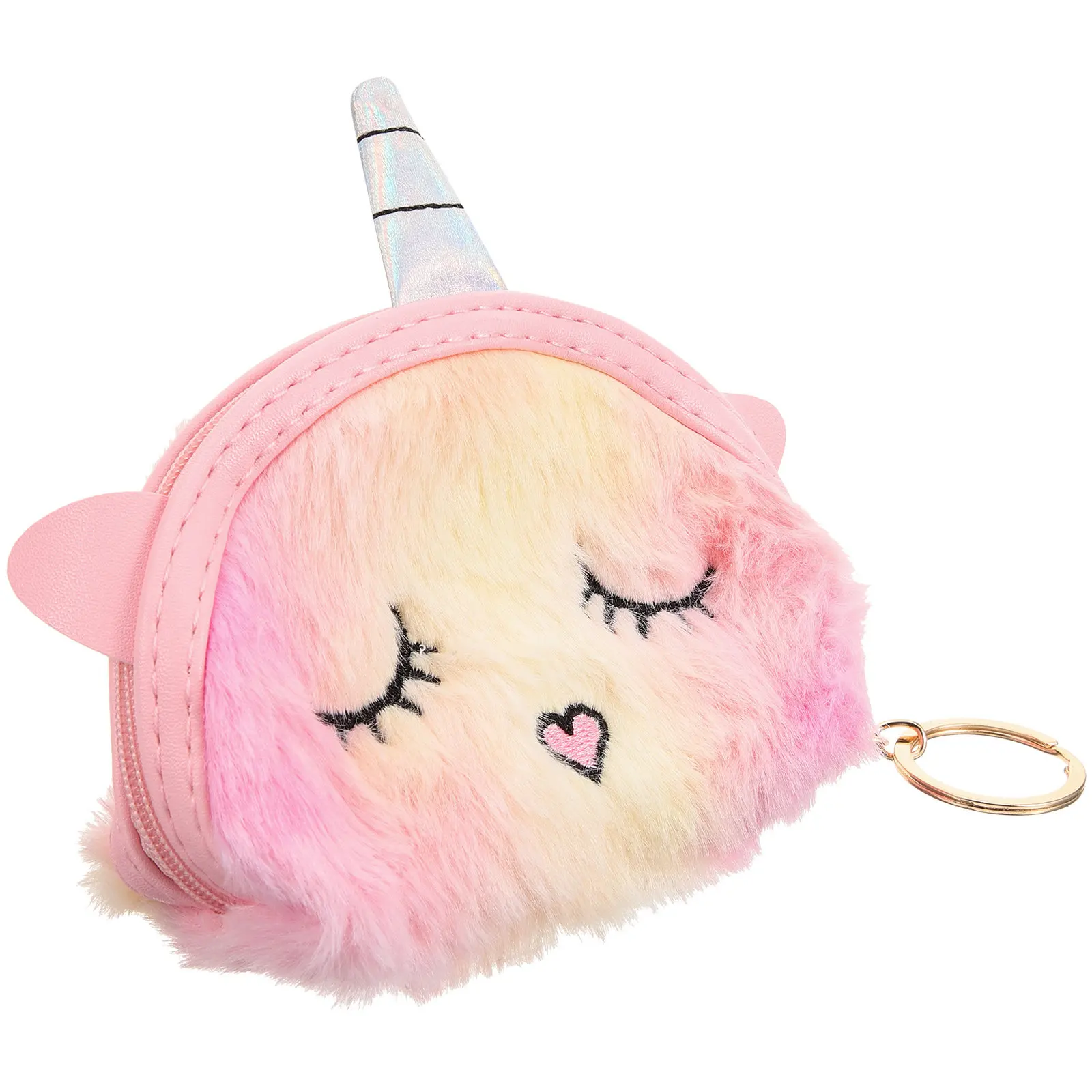 1Pcs Unicorn Coin Purse Women Girls Small Makeup Bag Coin Wallet for Coins Keys Cards Lipstick Foundation Perfume Travel Daily