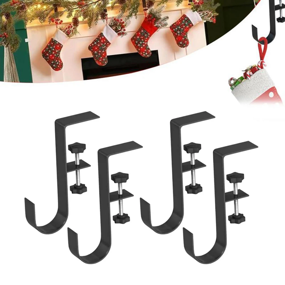 Fireplace Stocking And Garland Hanger For Ornaments Hanging Stocking Hangers Wall Decoration Fireplace Mantle Living Room