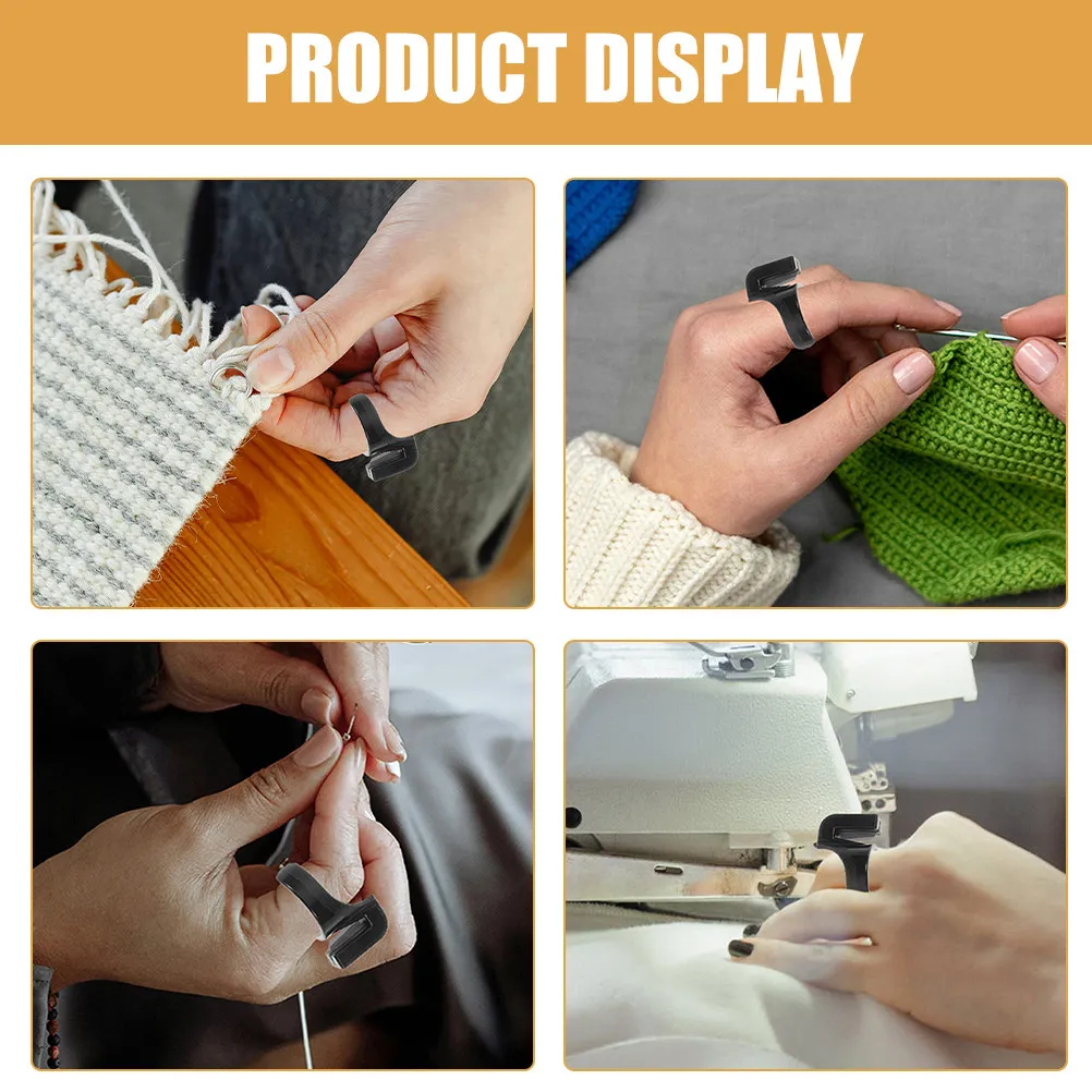 20Pcs Thread Ring Cutter Finger Style for Hand Sewing Embroidery Quilting DIY Craft Projects Lightweight Compact Sewing Supplies