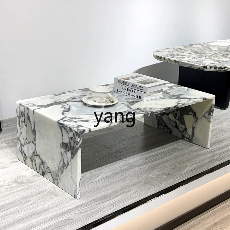 XZ Nordic wabi-sabi minimalist natural marble living room creative art small coffee table coffee table