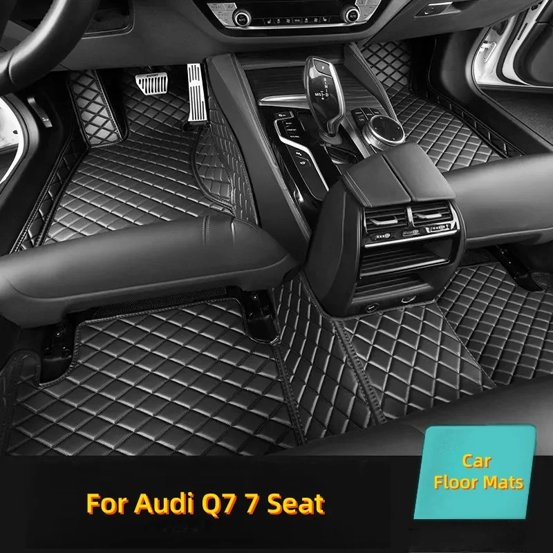 

Custom Full Coverage Car Floor Mats For Audi Q7 7 Seat 2006-2015 2016-2019 2020-2023 Q7 E-tron Interior Accessories Carpet