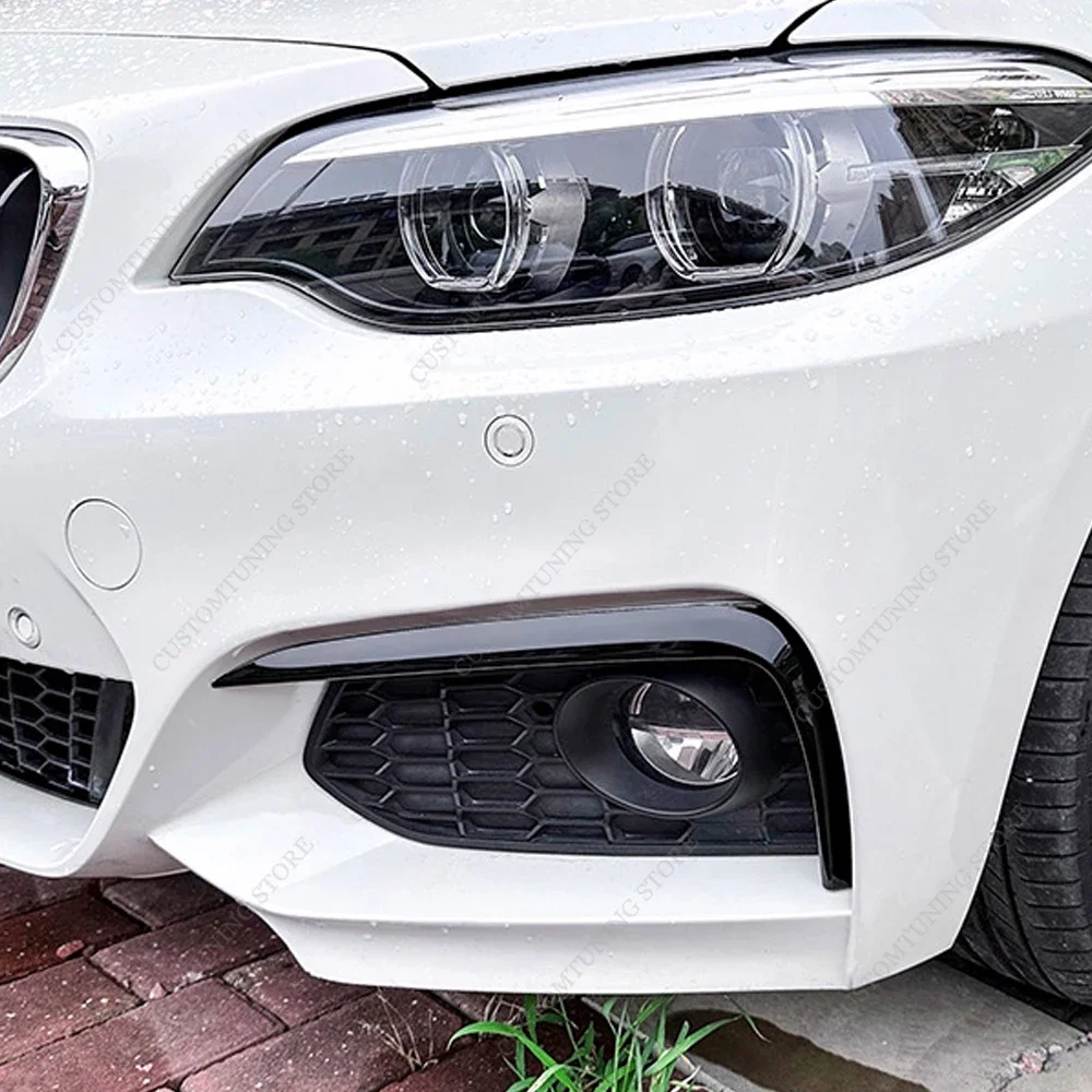 For Bmw F22 F23 M Sport Front Bumper Surround Splitter Fog Lamp Grille Trim Cover Air Vent 220d 230i 230d M235i M240i 2014-2021