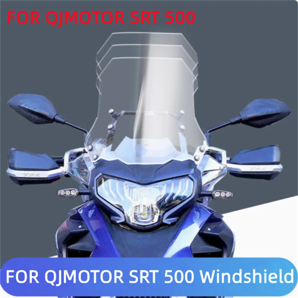 For QJMOTOR SRT500 QJ SRT 500 motorcycle modification with raised windshield and front windshield accessories