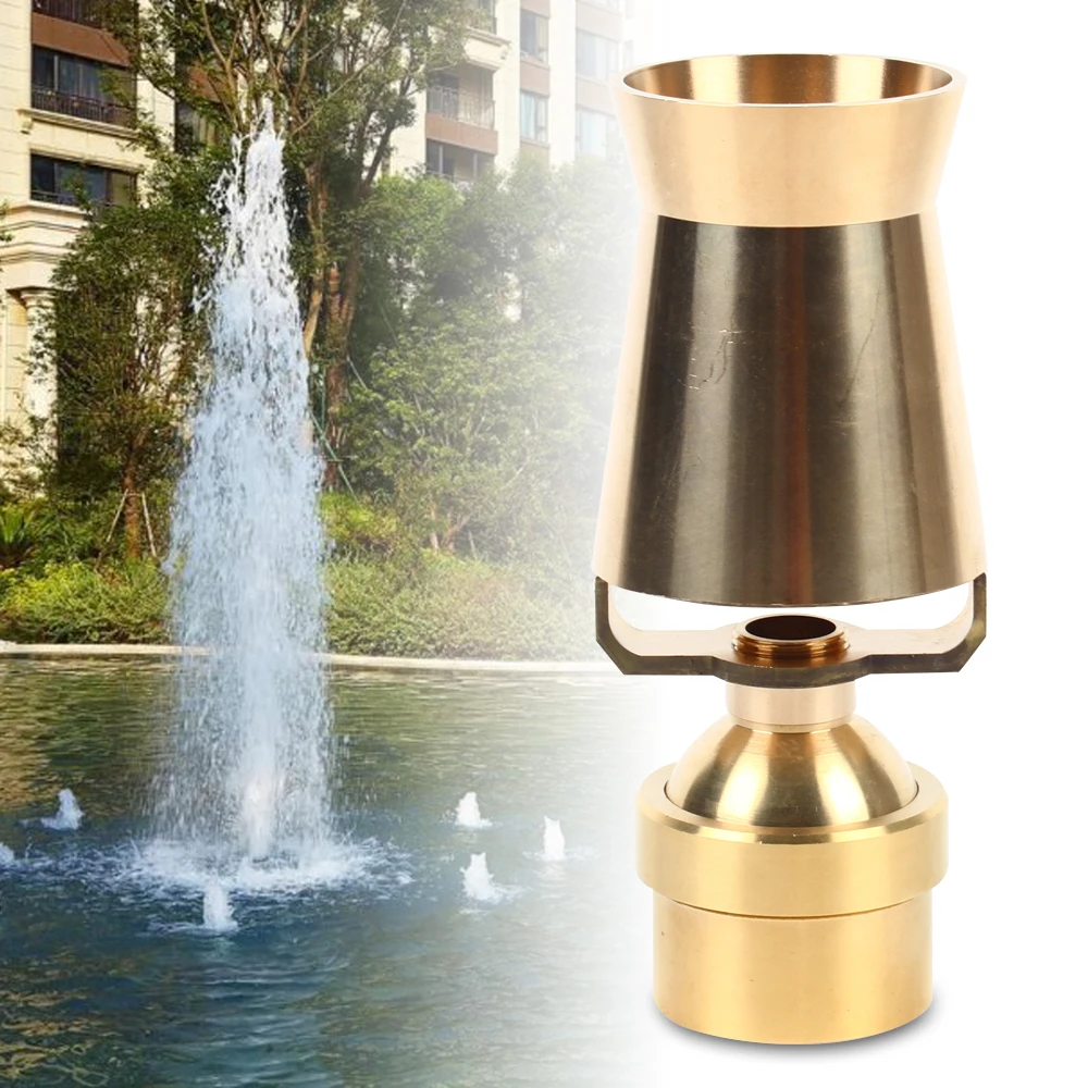 

2 Inch Brass Ice Tower Nozzle Spray DN50 Internal Thread Nozzle Fountain Nozzle Corrosion Resistant Easy to Install