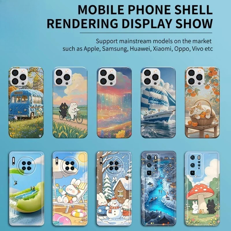 آلة بيع طباعة حالة الهاتف الموثوقة متعددة الوظائف استخدام الأعمال طابعة غطاء الهاتف المحمول صورة مخصصة