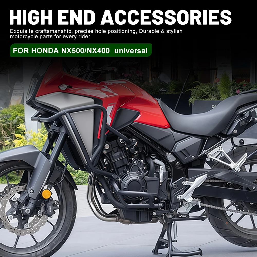 Motorcycle Anti-fall Crash Bar Bumper Engine Frame Guard Protector For Honda NX500 NX400 Frame Protection Modified