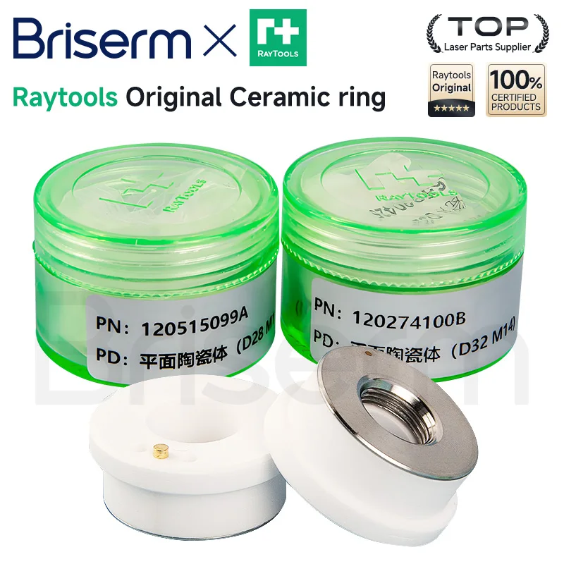 Original Raytools Ceramic Ring D32 M14 D28 M11 D19.5 M8 Nozzle Holder Raytools 1202740001 120515099A BMH109 BMH111 BM114