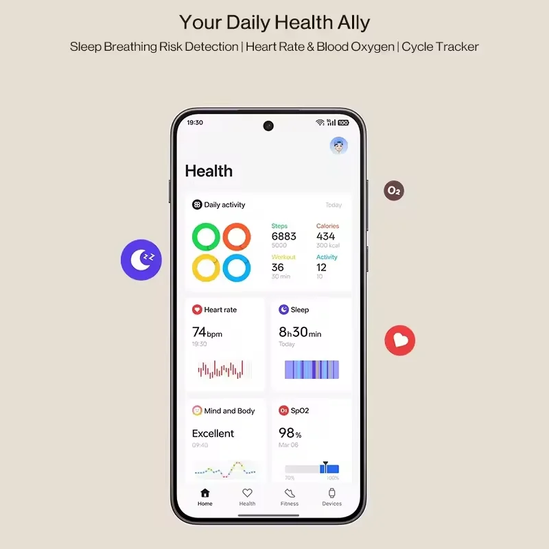 النسخة العالمية OnePlus Watch 3 43mm Smartwatch 1.32 بوصة AMOLED عرض يصل إلى 60H عمر البطارية Wear OS بواسطة Google GPS NFC