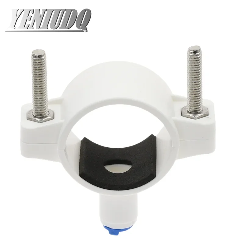 Ro água 40mm dreno de água residual tubo braçadeira sela válvula clipes 1/4