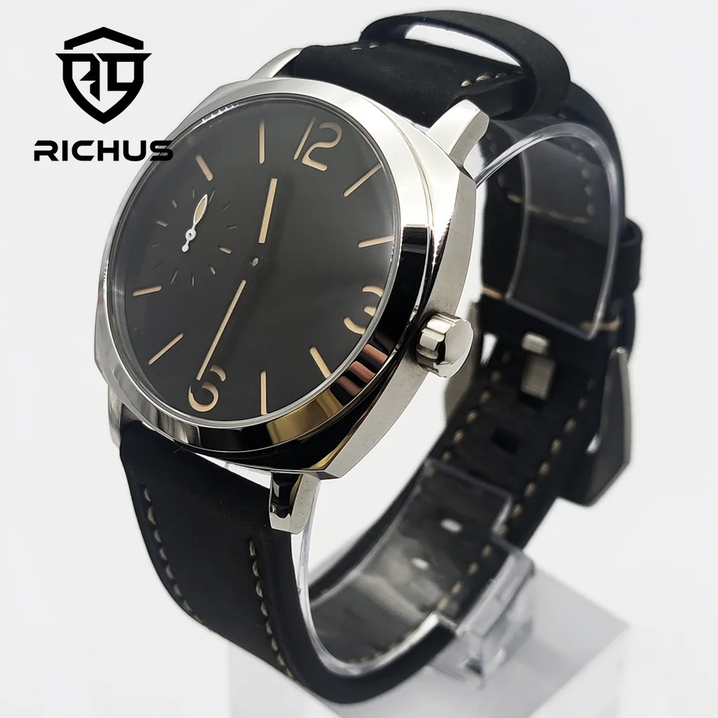 42mm Men's Watch Sapphire Glass Transparent Case Back ST3600 Movement Fashion Watch Mechanical Watch