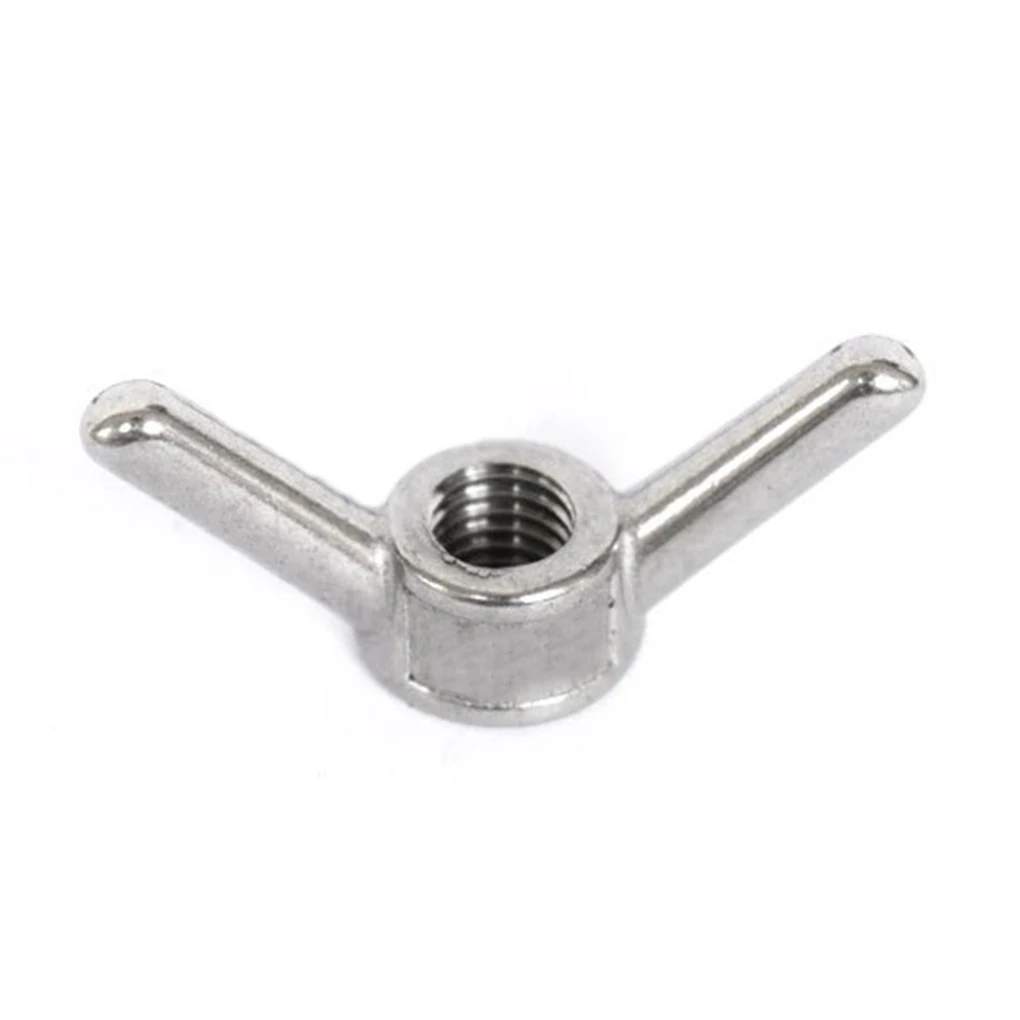 M6 M8 Stainless Steel Hand Tighten Nut Furniture Wingnut Butterfly Twisting Ingot Wing Nut